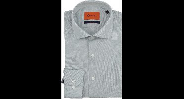 Suitable Knitted Light Green - Maat 43 - Heren - Overhemden Formeel