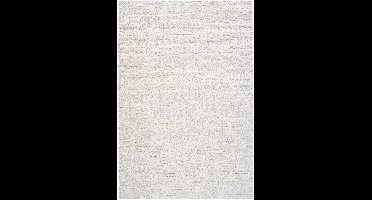 Rugsman Osaka 013.025.6191 Vloerkleed - 133 x 195 cm - Wit - Rechthoekig - Polyester - Woonkamer - Strepen - Shaggy - Hoogpolig, Scandinavisch