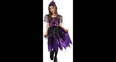 Vegaoo - Glittersterren heksen kostuum voor meisjes