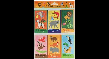 Sticker Uitdeelboekjes Wilde Dieren, 6st.