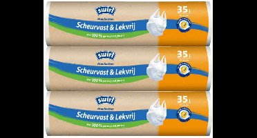 Swirl pedaalemmerzakken met handvatten 35ltr Multipack 3 rollen van15 stuks