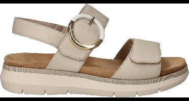 Remonte Licht Grijze Leren Dames Sandalen - Licht Grijs - 41
