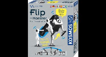 Kosmos Flip Monster – Experimenteerset – Bouw je eigen springende monsterrobot – Werkt met tandwielen, veermechaniek en katapultwerking – Flip monster