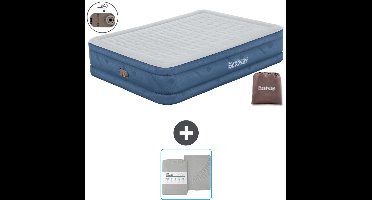 Bestway luchtbed - 2-Persoons - 152 x 203 x 46 cm - Grijs - Inclusief pomp en Hoeslaken