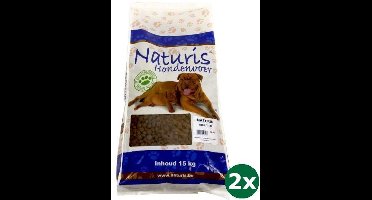 2x15 kg Naturis brok adult xl hondenvoer