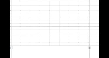 vidaXL - Hek - met - Paal - Zilverkleurig