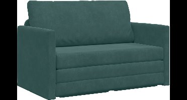 vidaXL - Slaapbank - 110cm - Donkergroen - Fluweel