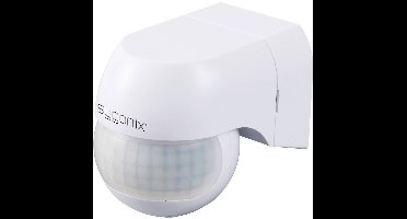 Sygonix SY-6118230 PIR-bewegingsmelder Wand (hangend), Opbouw (op muur) 180 ° Relais Wit IP44
