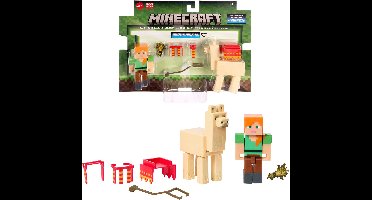 Minecraft Alex and Llama Figures, 6 jaar, Meerkleurig, Kunststof