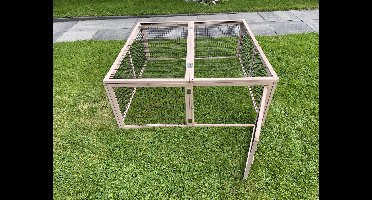 Woodland konijnenhok jumper forest Taupe S - 120x120x48cm