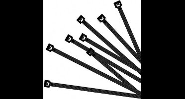 ProPlus Zwarte kabelbinders - 380 x 4.7 mm - 50 stuks - Hoge treksterkte - Breed temperatuurbereik