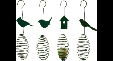 Esschert Design Vetbolhouder Vogelvoederhuisje - 7 x 7 x 35 cm