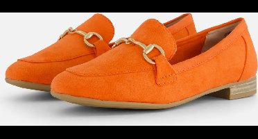 Marco Tozzi Instappers oranje Textiel - Dames - Maat 40