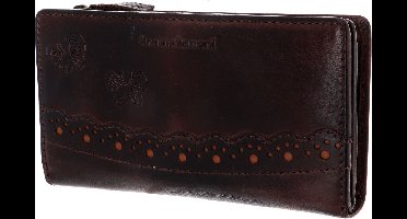 bruno banani Leren Portemonnee Ziloo Zip Around Wallet Brown Bruine