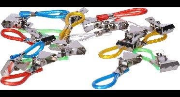 New Age Devi - Handdoekhaakjes - ophanghaakjes - handdoekklemmetjes - houders - Klemmetjes - Theedoek - ophang - 15 stuks Handdoek-ophanghaakjes - klemmetjes - houders - theedoek-ophang - 15 stuks