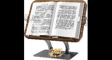 Goodivery ® Buchstandaard voor Lezen met Verstelbare Hoogte en 360° Draaibare Basis voor Boeken en Tablets