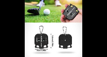 New Age Devi - Golf scoreteller - 2 spelers - Slagenteller - Handteller - Golftrainingsmateriaal - Golfaccesoires - Handige scoreteller voor golf - Golfscoreteller voor 2 spelers