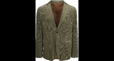 Suitable Colbert Corduroy Groen - Maat 50 - Heren - Ribstructuur - Volwassen mannen blazer