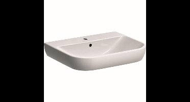 Geberit Smyle wastafel met kraangat met overloop 60x48x16.5cm wit 500228011
