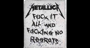 Metallica - No Regrets Patch - Wit