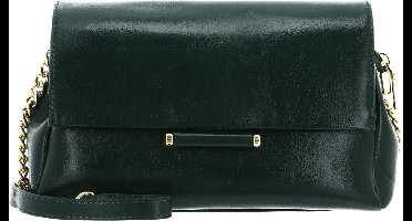 SEIDENFELT MANUFAKTUR Schoudertas Skals Crossbag Malachite Green / Gold Donkergroen