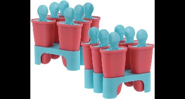 Ijsvormpje 2x6 stuks - Ijsvormen - Ijsjes Vormen - Ijslolly - Ijsvormpjes
