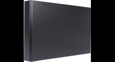 Kangaro ringband - A3 dwars - extra breed - 4-rings - rugbreedte 25mm - zwart - K-0120