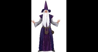 "Verkleedkostuum Magus Tovenaar paars voor volwassenen Halloween kleding - Verkleedkleding - One size"