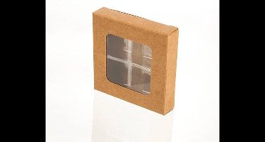 Kraft Doos voor Handgemaakt Snoep Sets voor 4 stuks 7x2.1x6.8cm (25 Stuks)