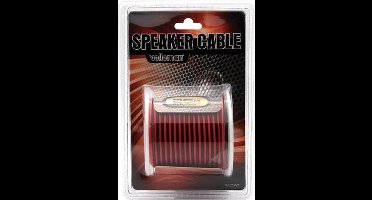 HQ-Power Luidsprekerkabel, OFC, 2 x 0.75 mm², 25 m, rood/zwart, perfect voor geluidsoverdracht