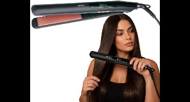 MEXX Keramische Stijltang 50W - Stijl Tang met LED Display - Temperatuurinstelling 180‑230 °C - voor Kort, Lang, Krullend en Stijl Haar - Snoerlengte 1,8M - Zwart