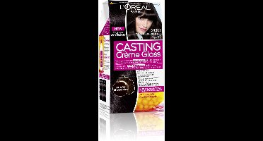 L'Oréal Paris Casting Crème Gloss Zeer Donkerbruin 200 - Semi-permanente Haarkleuring Zonder Ammoniak