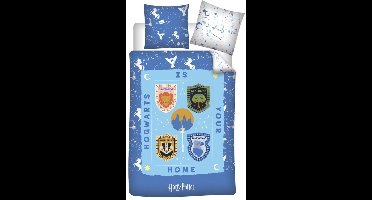 Harry Potter Dekbedovertrek - Eenpersoons - 140 x 200 cm - 65 x 65 cm - Polycotton