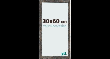 Your Decoration - Fotolijst 30x60 cm - MDF - Geoxideerd Metaal - Bologna