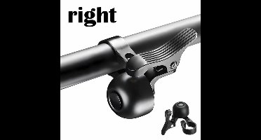 Fietsbel, voor links- en rechtshandigen, Mini Bell Bell, Koperen fietsbel voor MTB, racefiets, e-bike, kinderfiets, 22,2 mm