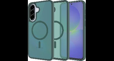 Just in Case hoesje geschikt voor Samsung Galaxy A37 - Compatibel met MagSafe - Military Grade Backcover - Groen