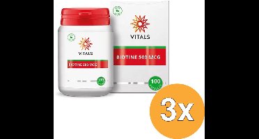 3x Vitals Biotine 500mcg (100 capsules)