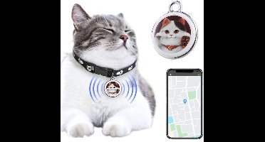Smart Pet Locator | Compacte, Gebruiksvriendelijke GPS-tracker Voor Katten, Waterdicht En Schokbestendig, Realtime Tracking Met Slimme Waarschuwingen, Ultralange Batterijduur Van 365 Dagen (Maneki-neko)