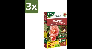 BSI – Rozen Meststof – Rijke Bloei & Sterke Groei – 1,25 kg (12,5 m²) - Bulkverpakking - 3 stuks