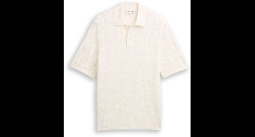 Tom Tailor - Gebreide trui met polokraag - Maat S - Gardenia White