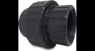 Mega Koppeling PVC-U 1" binnendraad 10bar grijs