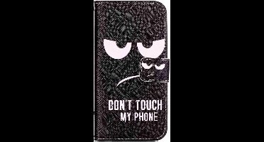 Telefoonhoesje - Bookcase Geschikt voor: Samsung Galaxy S20 Plus Bookcase hoesje - Don't Touch My Phone