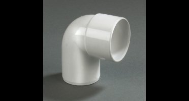 Dyka PVC lijm bocht wit 90° 32mm mof/spie wit