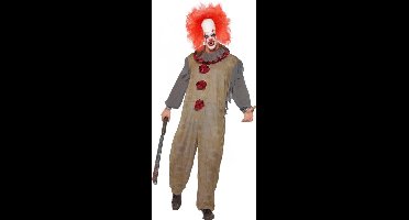 Smiffys - Vintage Clown Kostuum - XL - Grijs/Rood
