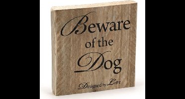 Designed by Lotte Beware of the Dog - Hond - 19,5x19,5 cm