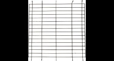 Duvo+ Draadkooi raster - tussenschot Zwart XL - 68x71cm