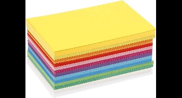 Lentekarton, A6, vel 105x148 mm, 180 gr, diverse kleuren, 120 div vellen | Knutselkarton