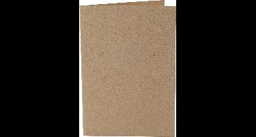 Kaarten, afmeting kaart 10,5x15 cm, 220 gr, naturel, 10 stuk/ 1 doos
