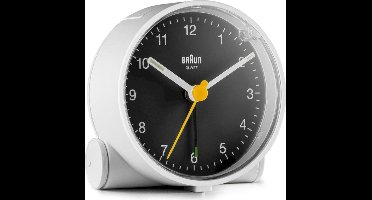 Braun BC01WB - Wekker - Analoog - Wit - Zwart