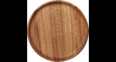 Cosy & Trendy Kaarsenbord/plateau - hout - rond - D25 cm - Kaarsenonderzetter